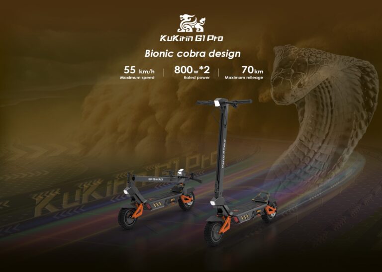 Kugoo KuKirin G1 Pro Electric Scooter 8 two scooters with a snake in the background