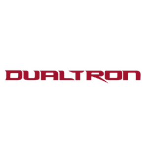 Dualtron logo in red.