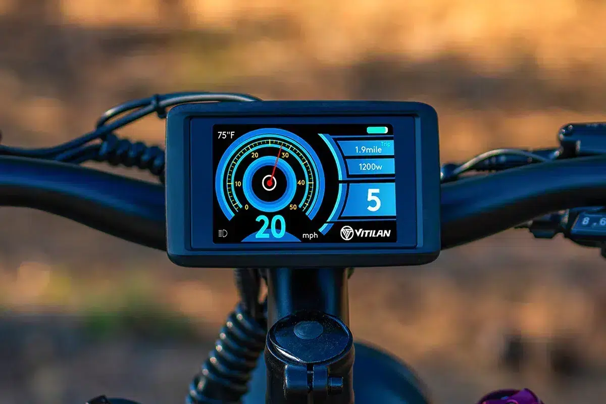 Vitilan T7 Pro Mountain Electric Bike 7 Vitilan T7 Pro display