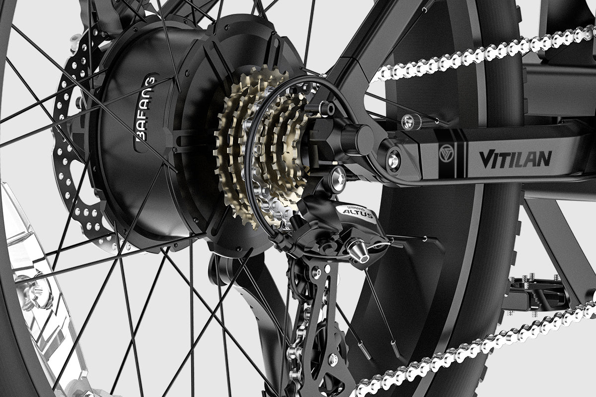 Vitilan T7 Pro Mountain Electric Bike 15 Vitilan T7 Pro gear