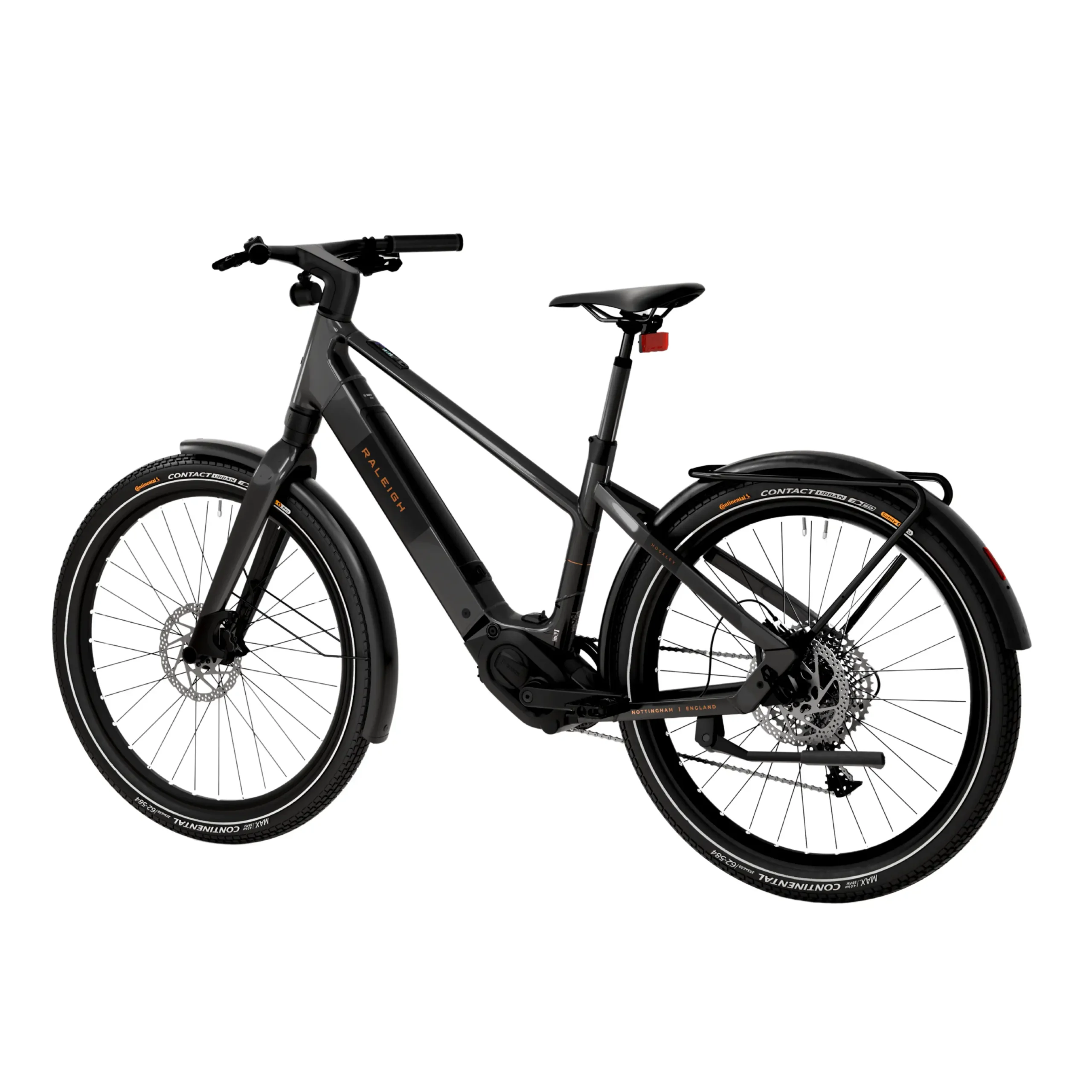 Rear view of the Raleigh Hockley 2026 Electric Bike.